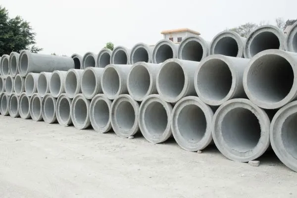 clean concrete tubes