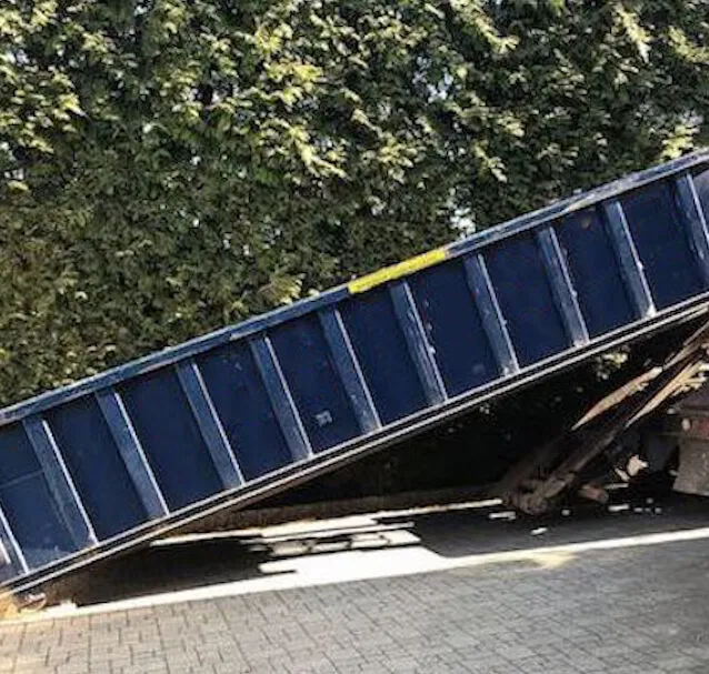 Dumpster being delivered in Manassas VA